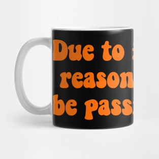 Financial Passing Orange Mug